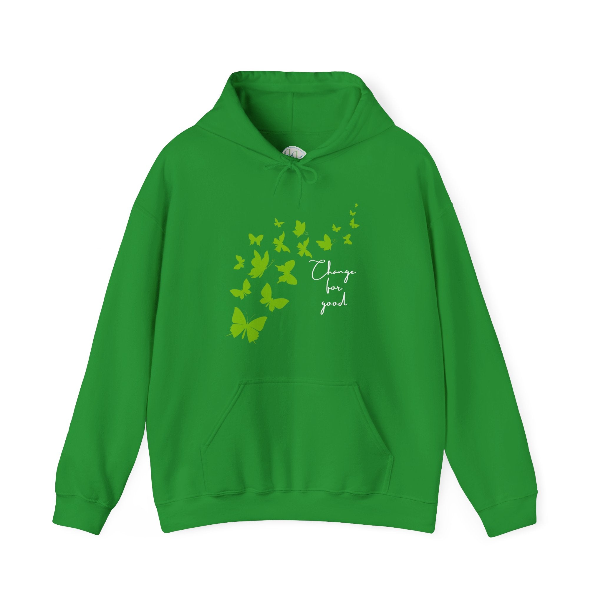 Green Butterfly Hoodie – "Change for Good"