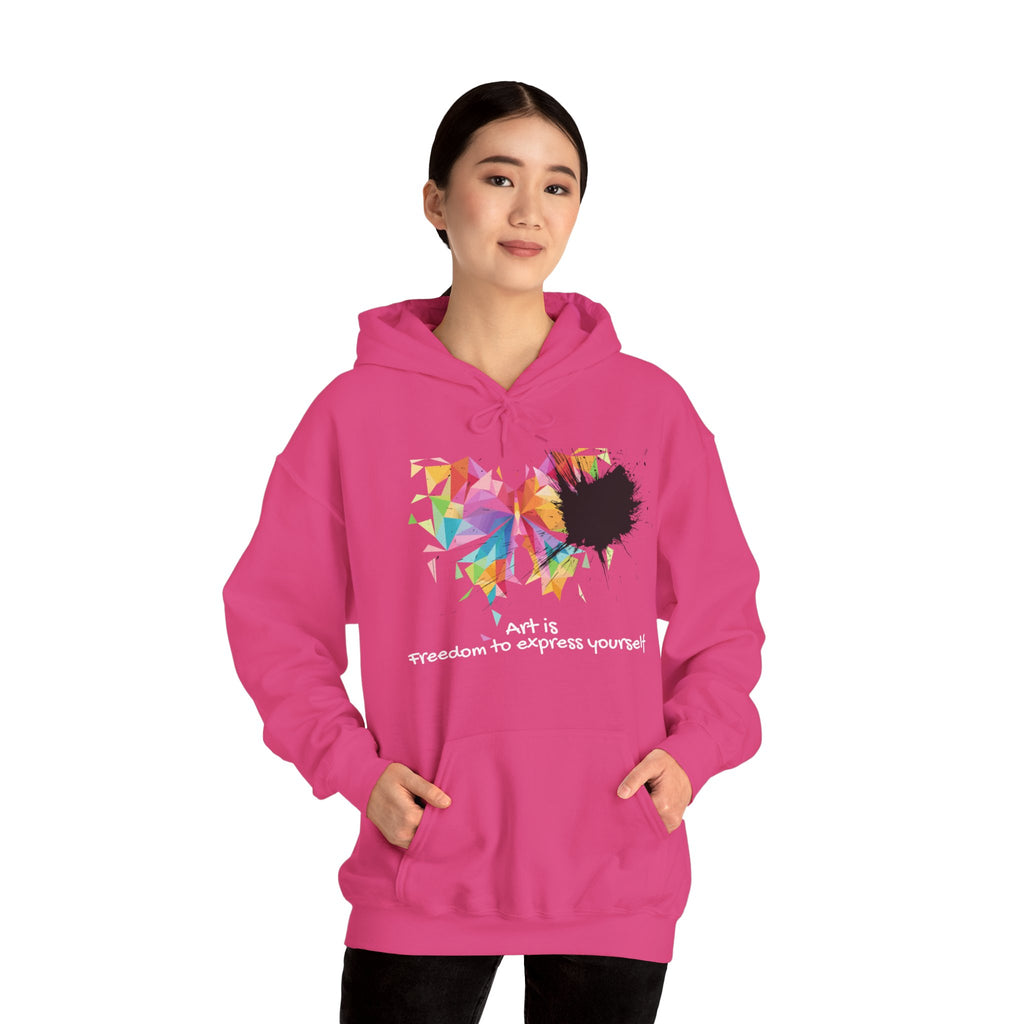 Butterfly Art Hoodie — "Art is freedom to express yourself"