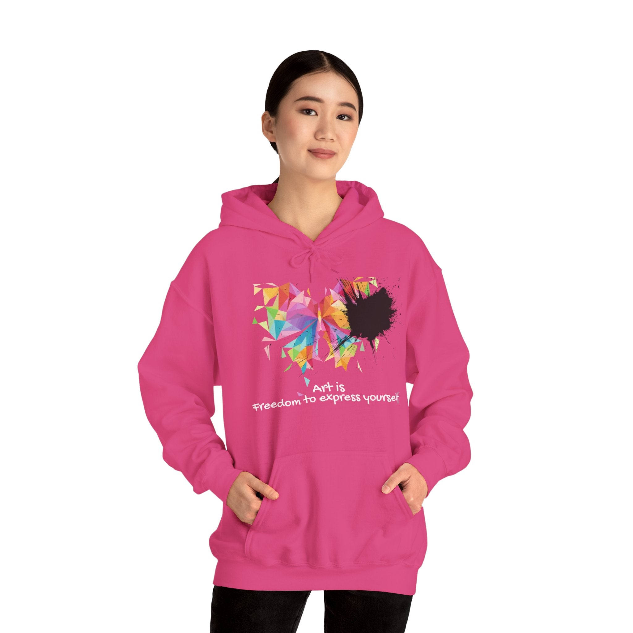 Butterfly Art Hoodie — "Art is freedom to express yourself"
