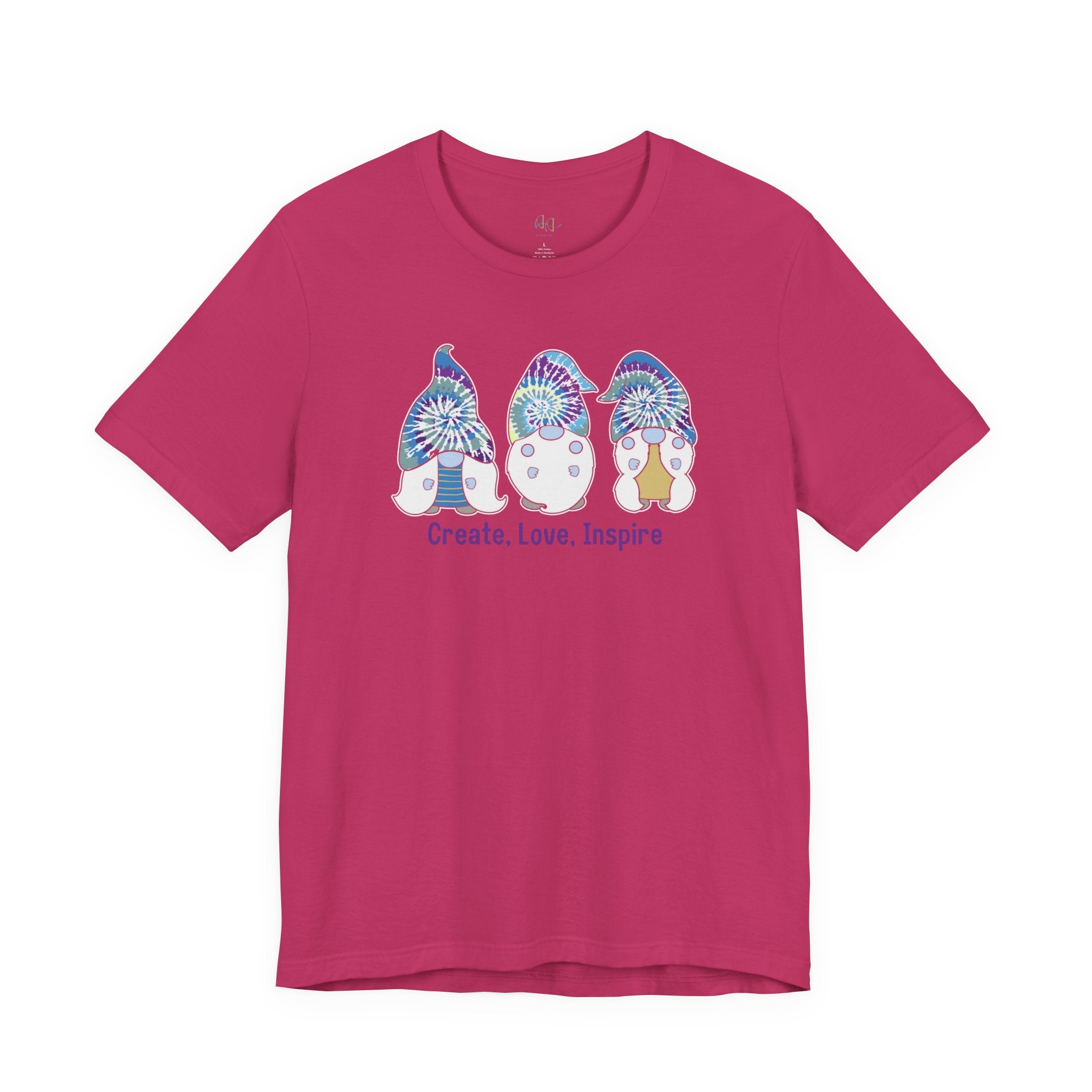 “Create. Love. Inspire.” – The Whimsical Gnome Motivation Tee