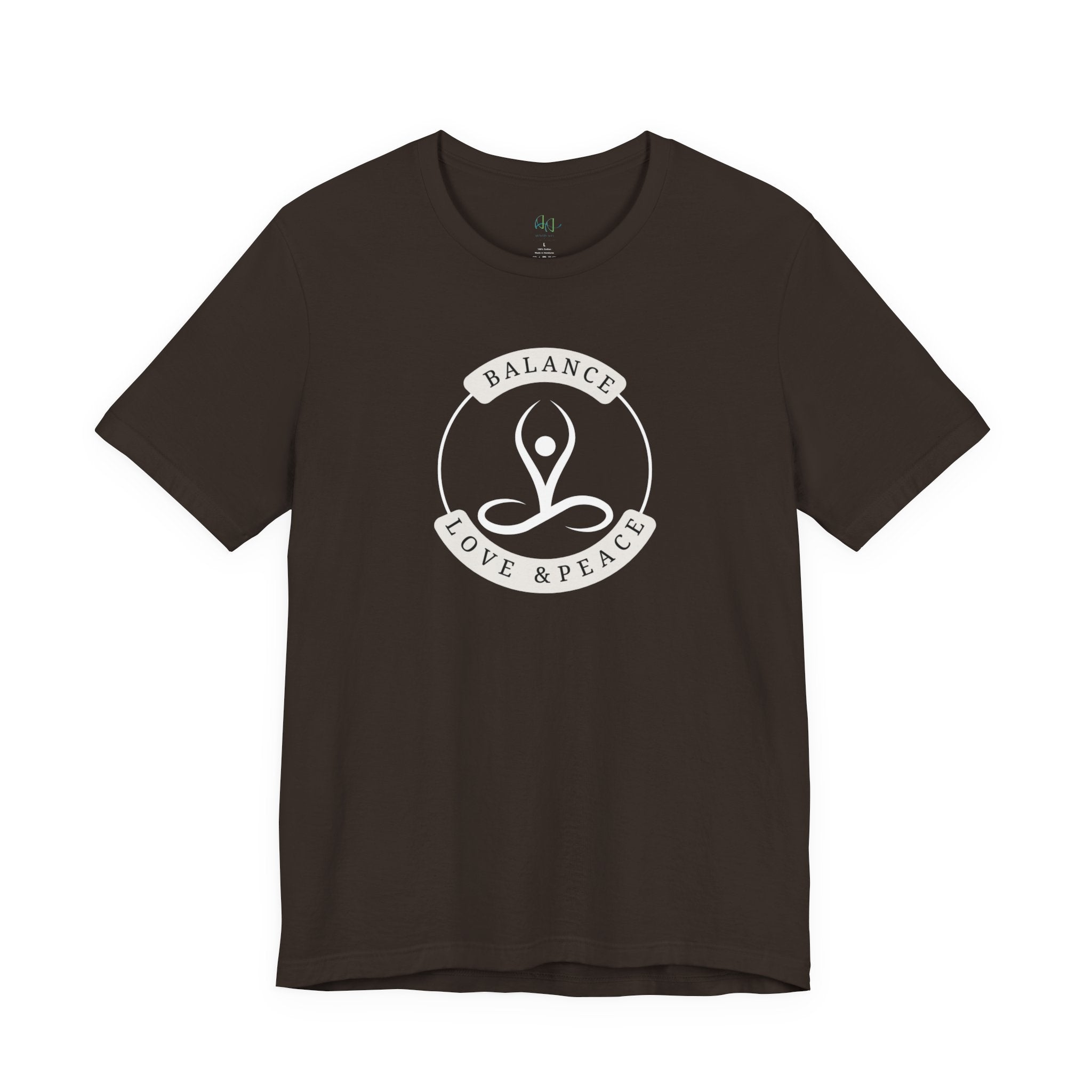 Balance Love & Peace Yoga T‑Shirt — Mindful Meditation Tee