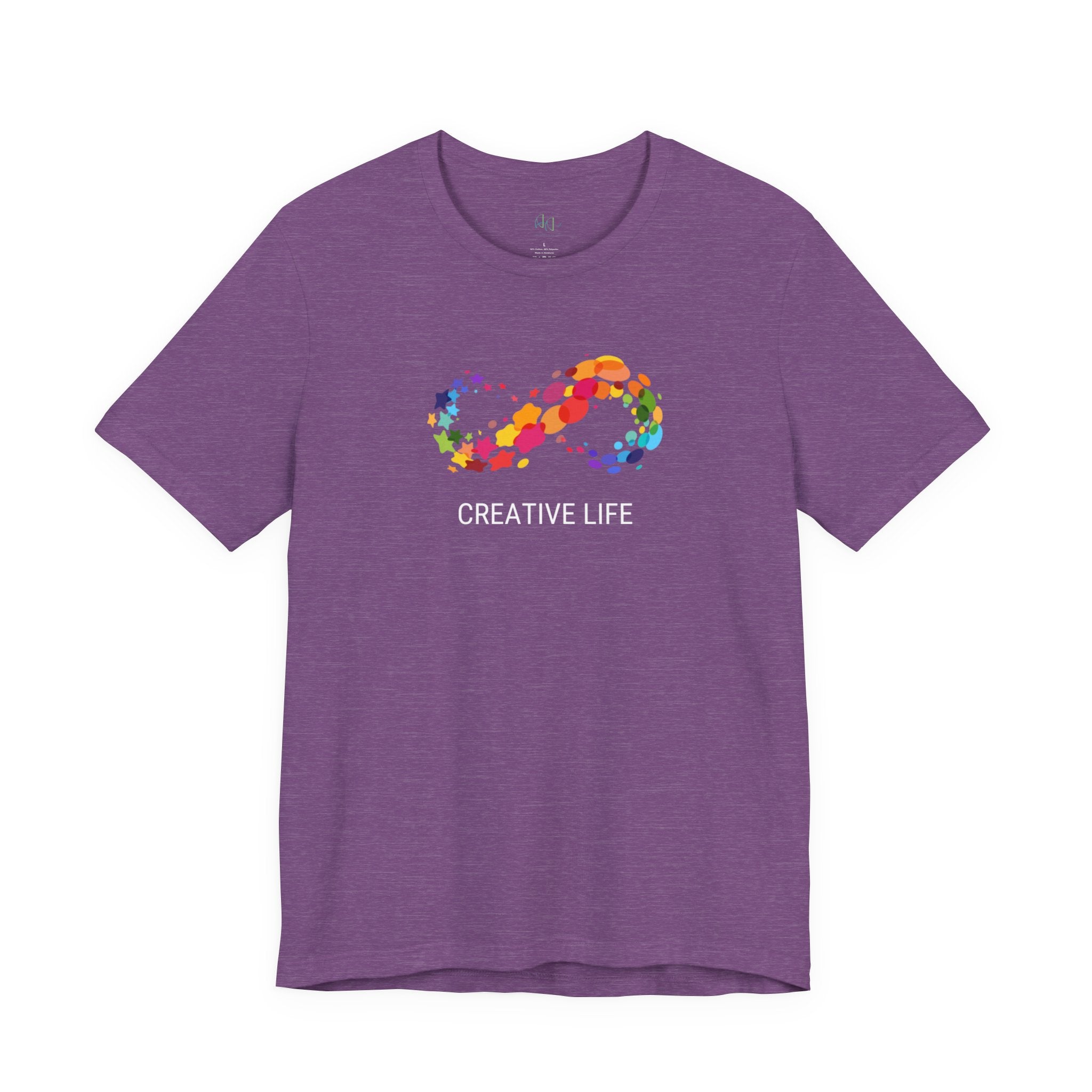 Creative Life T-Shirt — Colorful Infinity Art Tee for Artists & Creatives
