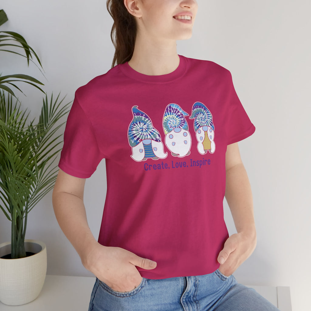 “Create. Love. Inspire.” – The Whimsical Gnome Motivation Tee