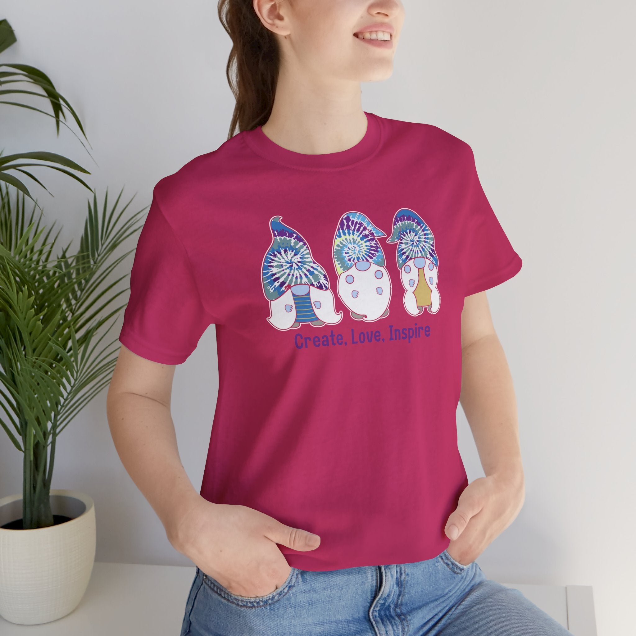 “Create. Love. Inspire.” – The Whimsical Gnome Motivation Tee