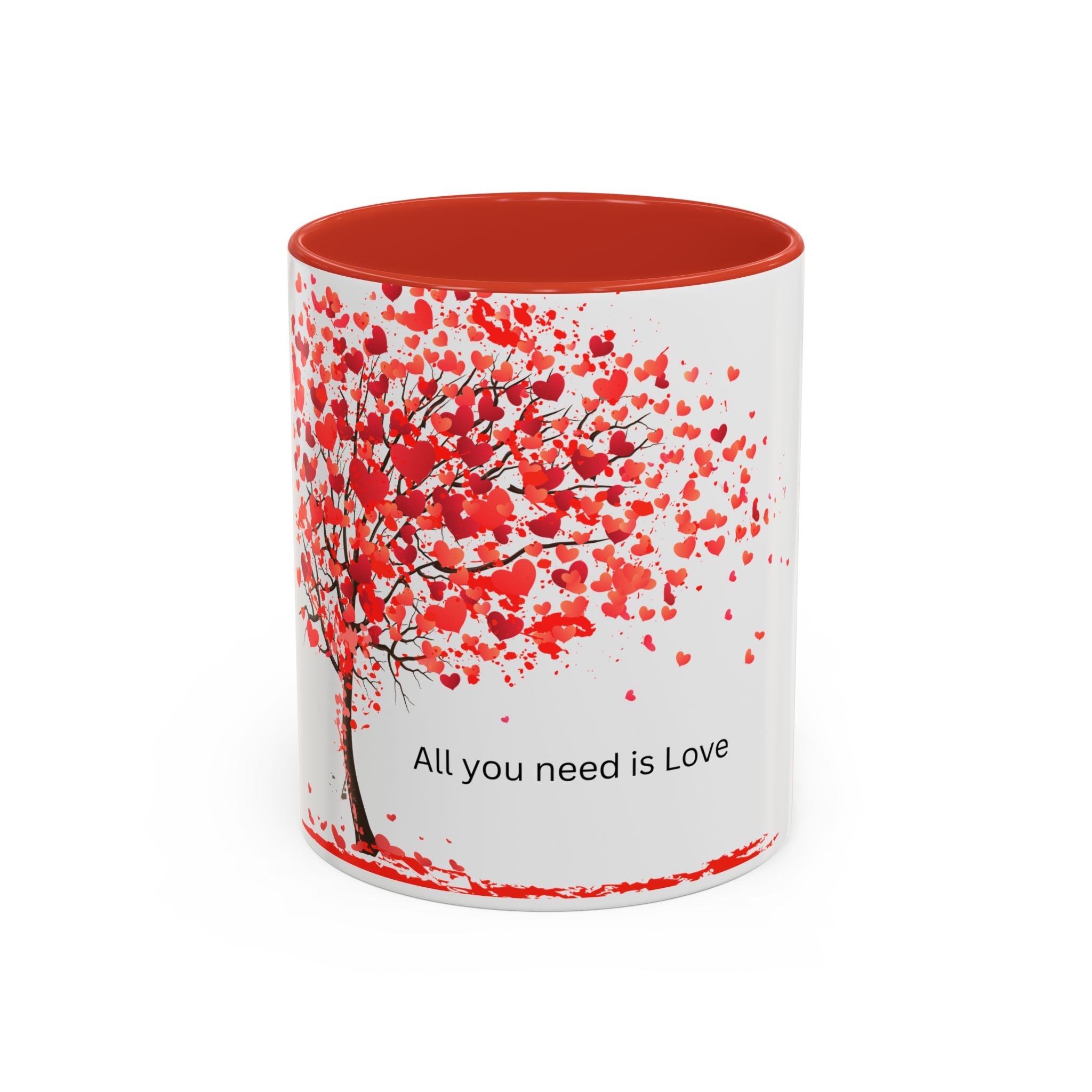 All You Need Is Love Accent Coffee Mug — 11oz & 15oz