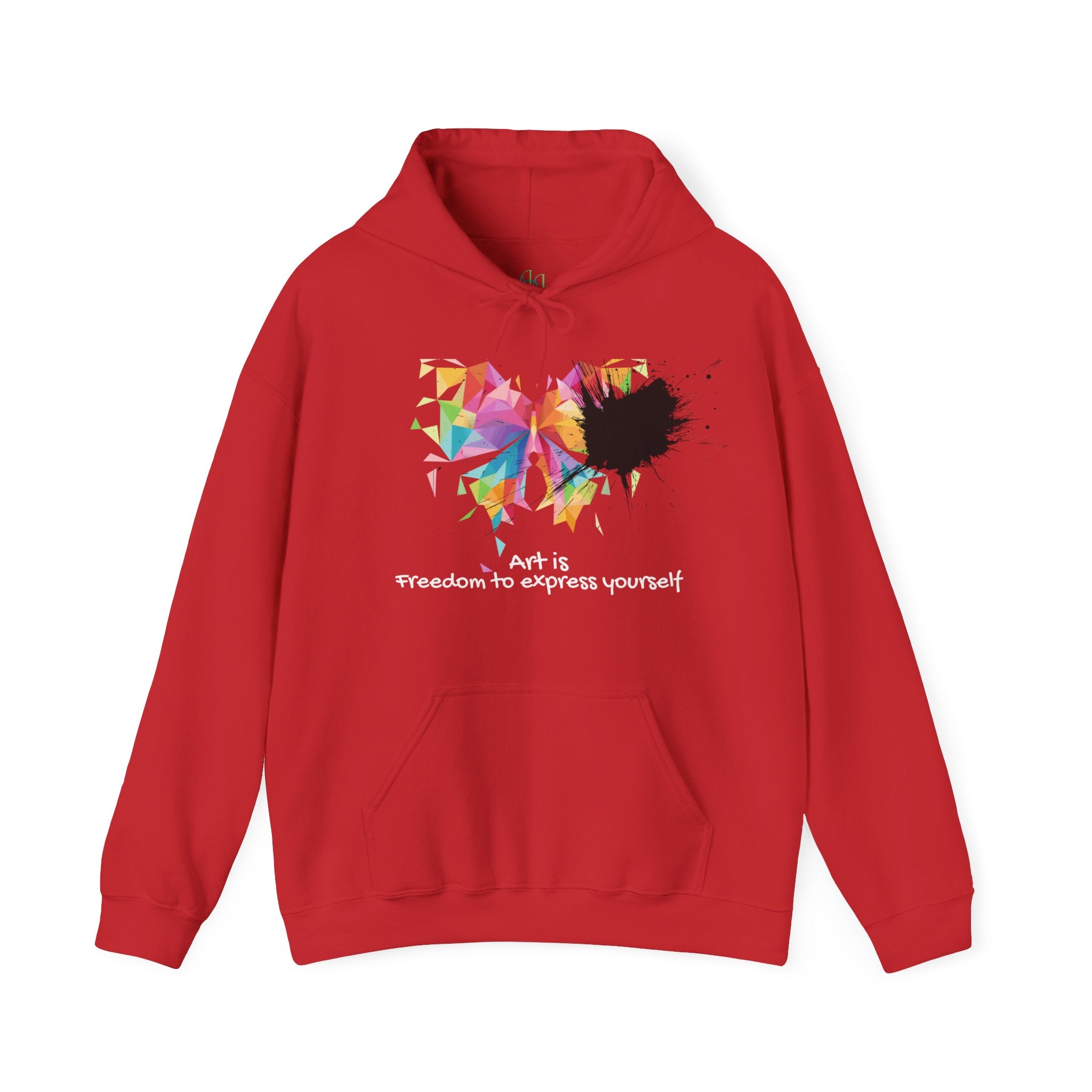 Butterfly Art Hoodie — "Art is freedom to express yourself"