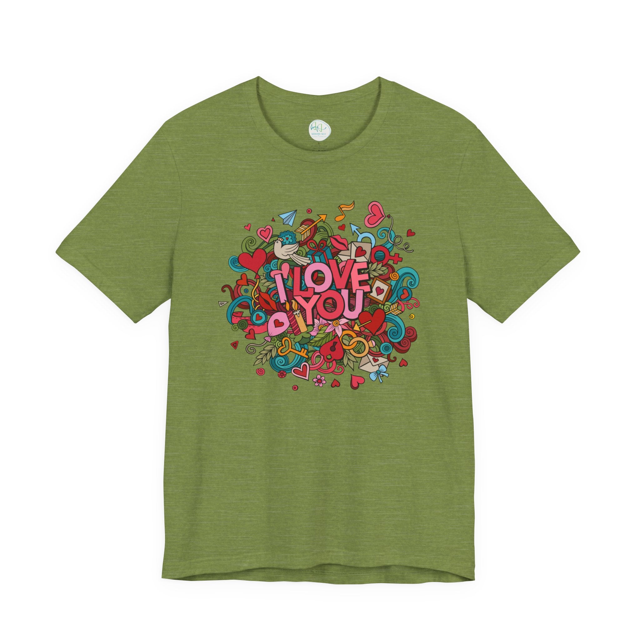 I Love You Doodle Graphic Tee