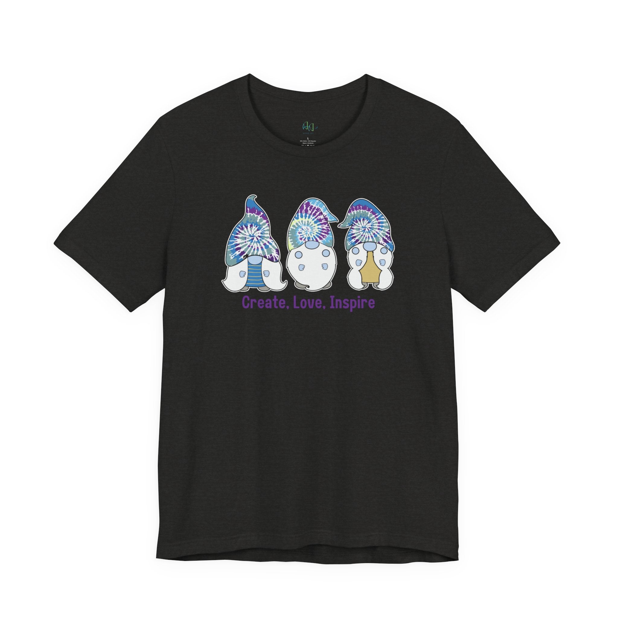 “Create. Love. Inspire.” – The Whimsical Gnome Motivation Tee