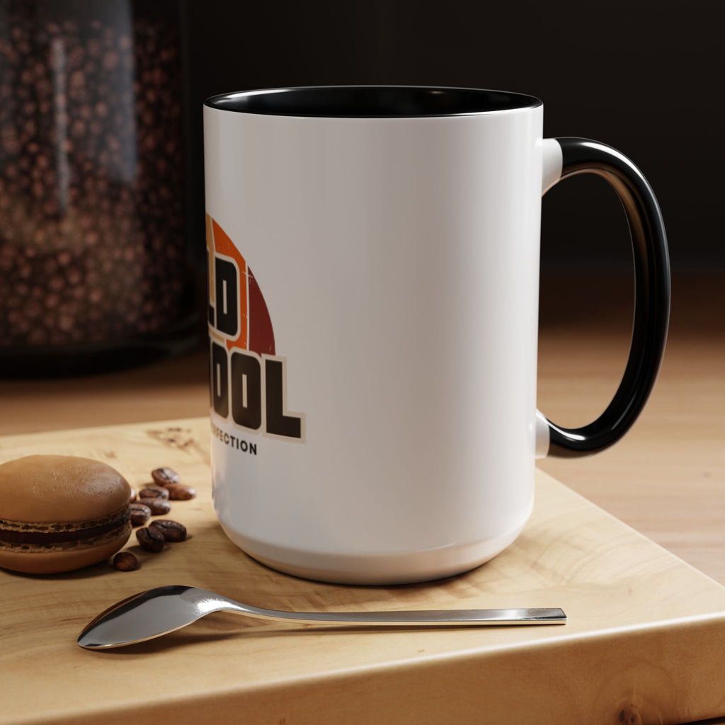Old School Coffee Mug — "Aged to Perfection" Retro Accent Mug