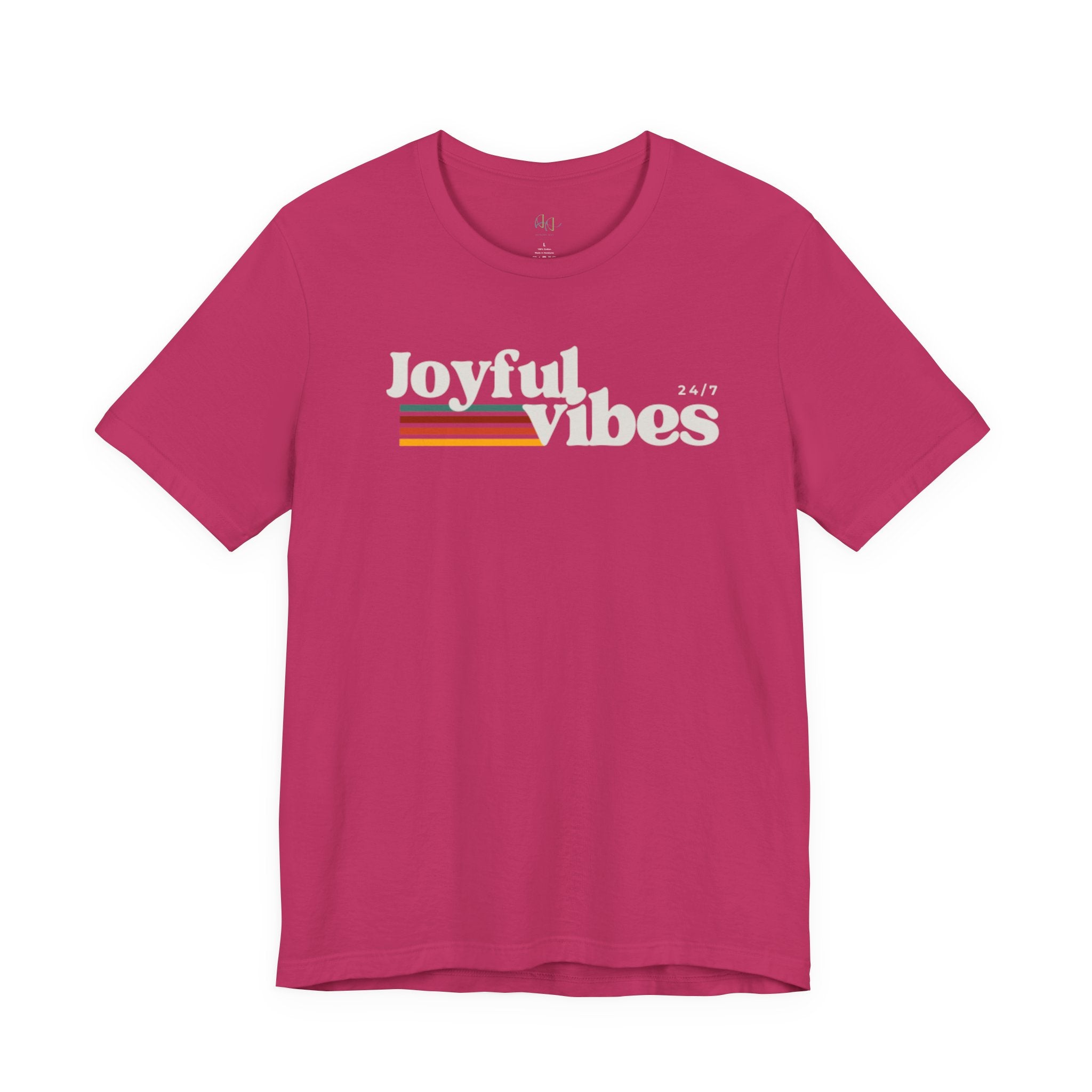Joyful Vibes T-Shirt – Retro Sunrise Graphic Tee