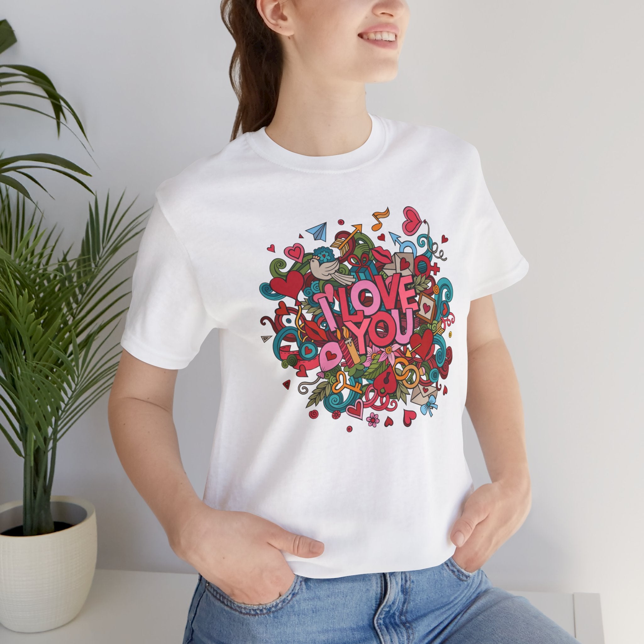 I Love You Doodle Graphic Tee