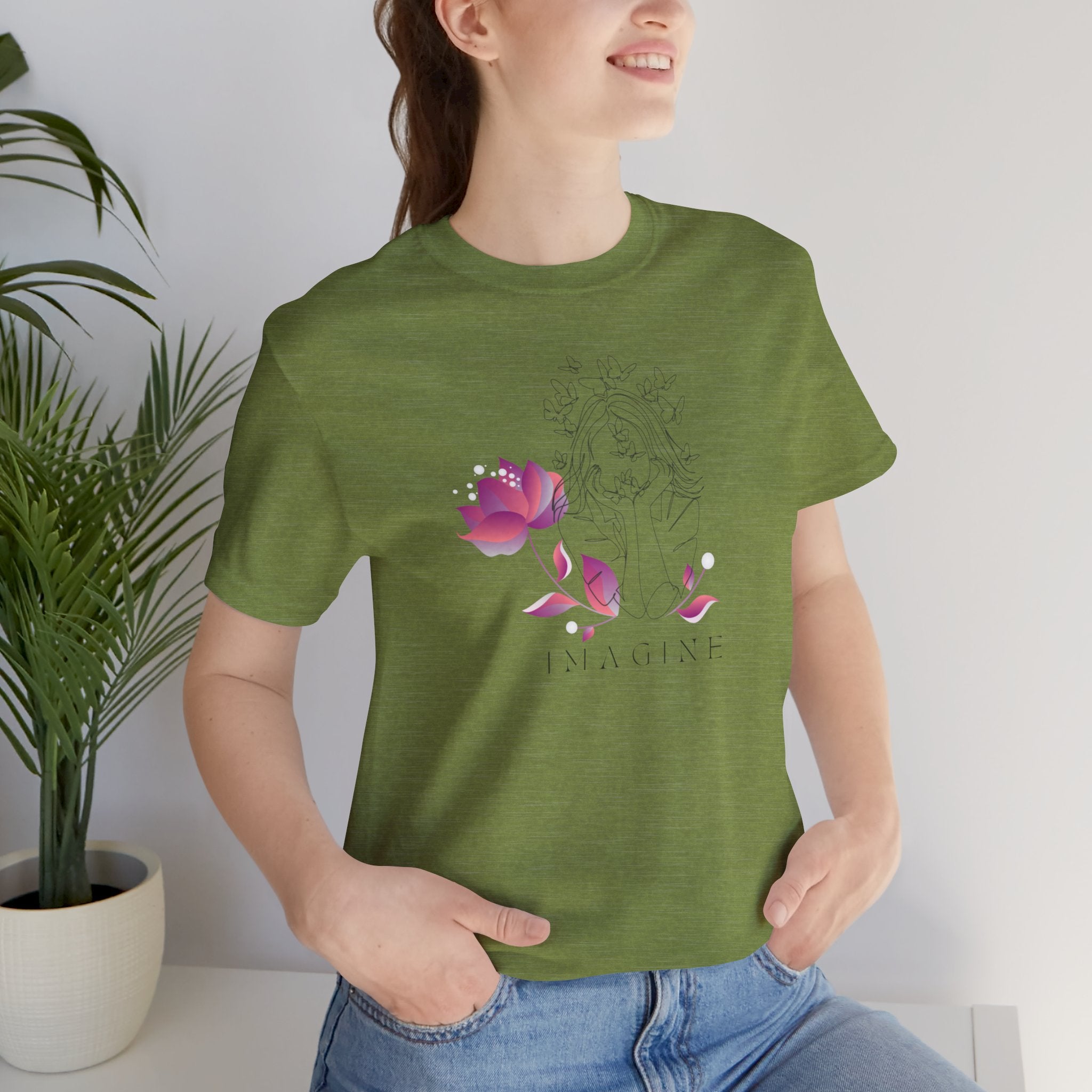 Imagine Lotus Floral T-Shirt