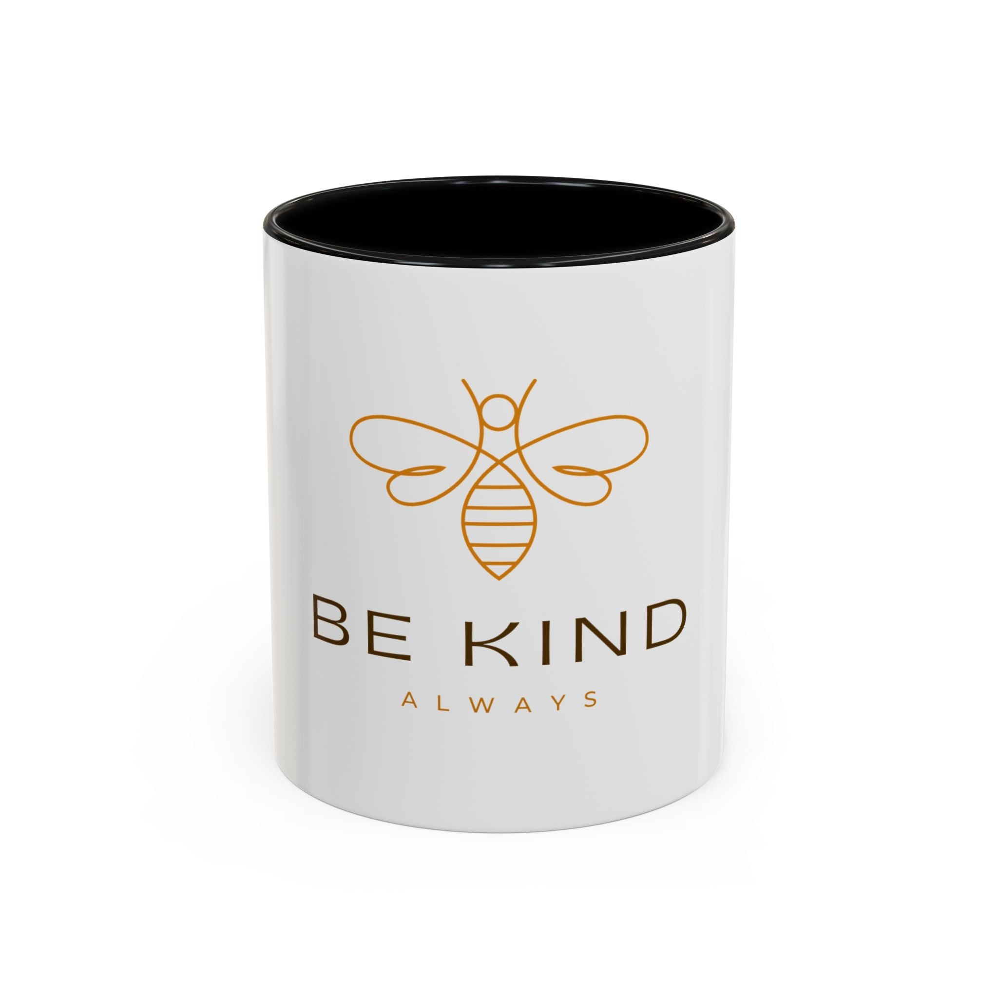 Be Kind Always Bee Coffee Mug — Inspirational Accent Mug (11/15 oz)