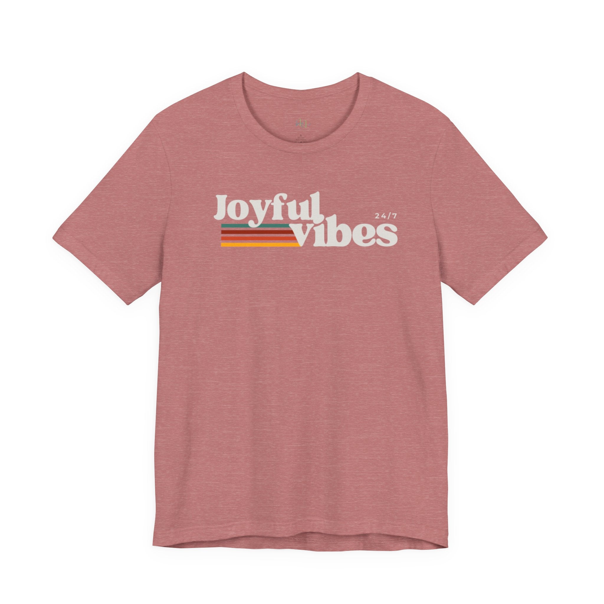 Joyful Vibes T-Shirt – Retro Sunrise Graphic Tee
