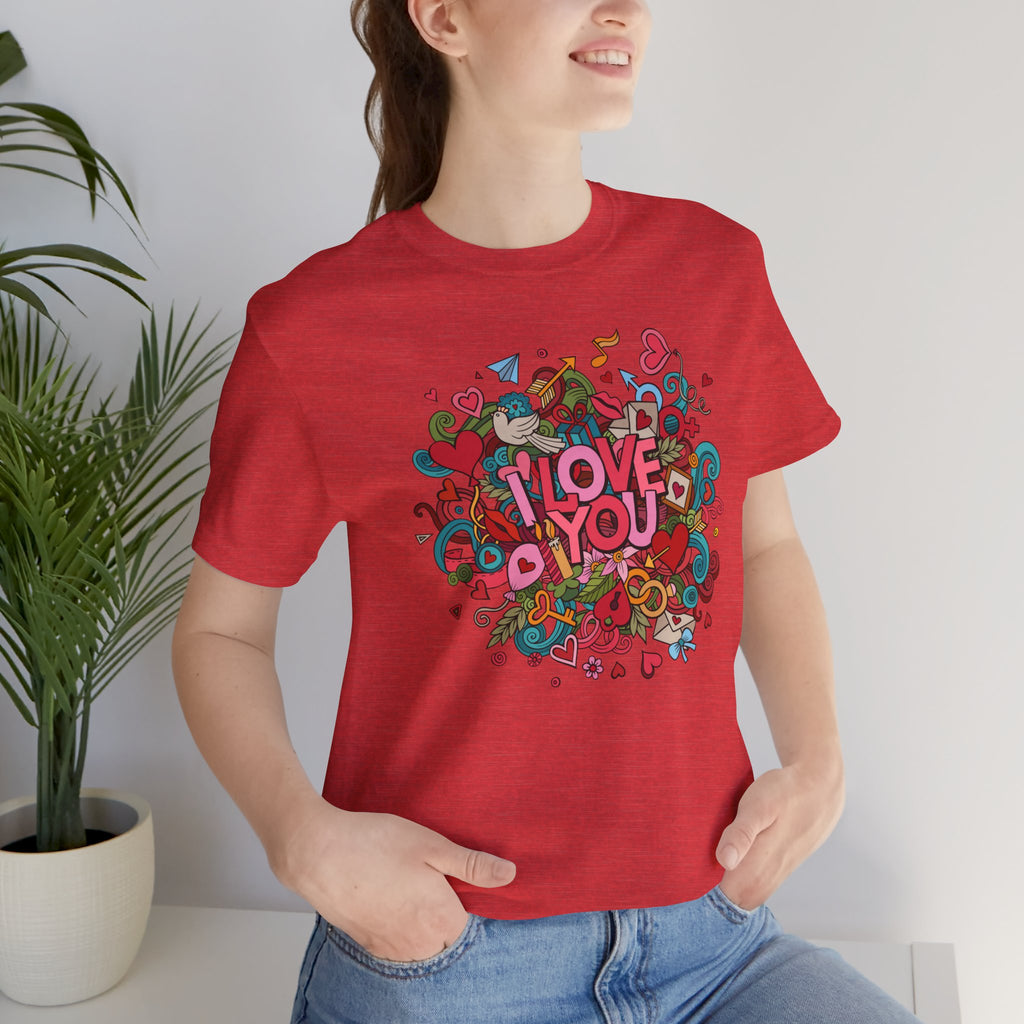 I Love You Doodle Graphic Tee