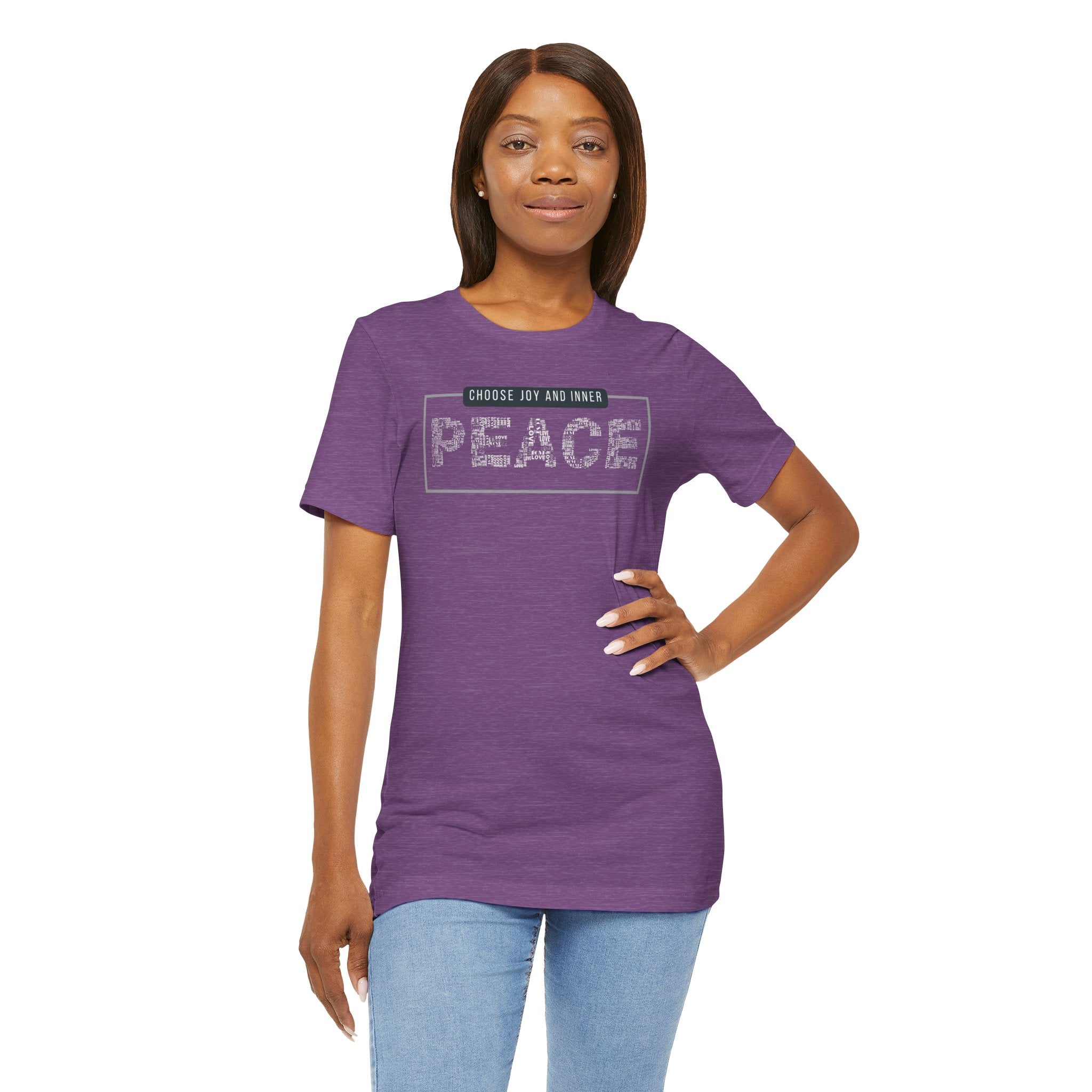 Peace Tee — "Choose Joy and Inner Peace" Graphic T-Shirt