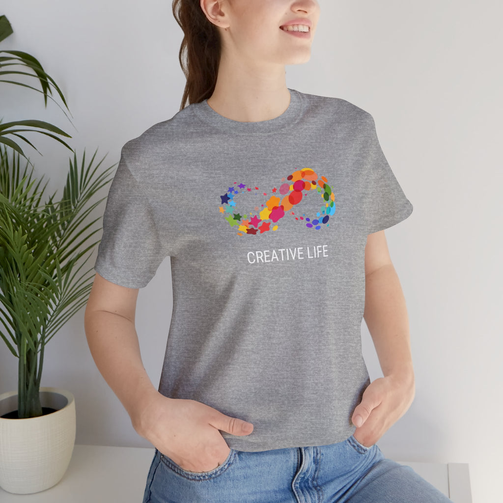 Creative Life T-Shirt — Colorful Infinity Art Tee for Artists & Creatives