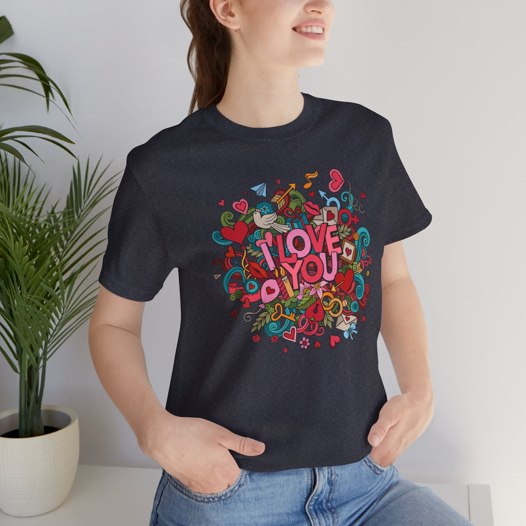 I Love You Doodle Graphic Tee