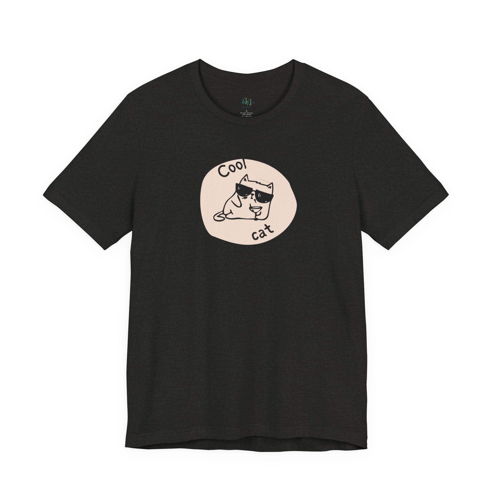 Cool Cat Tee – Retro Minimal Cat Graphic T-Shirt