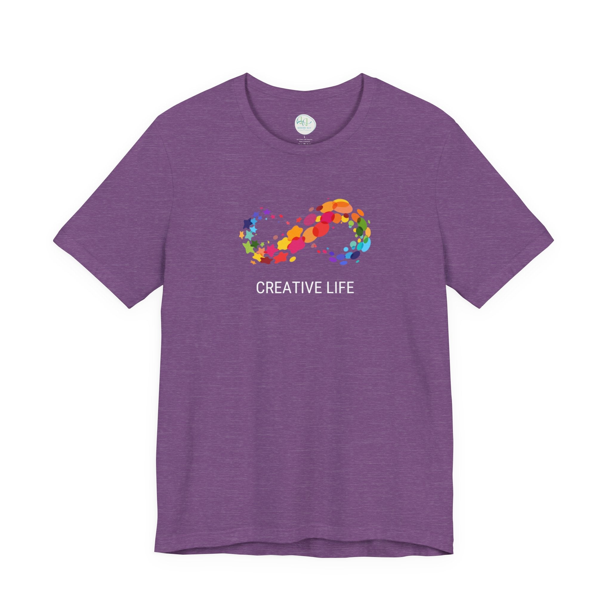 Creative Life T-Shirt — Colorful Infinity Art Tee for Artists & Creatives