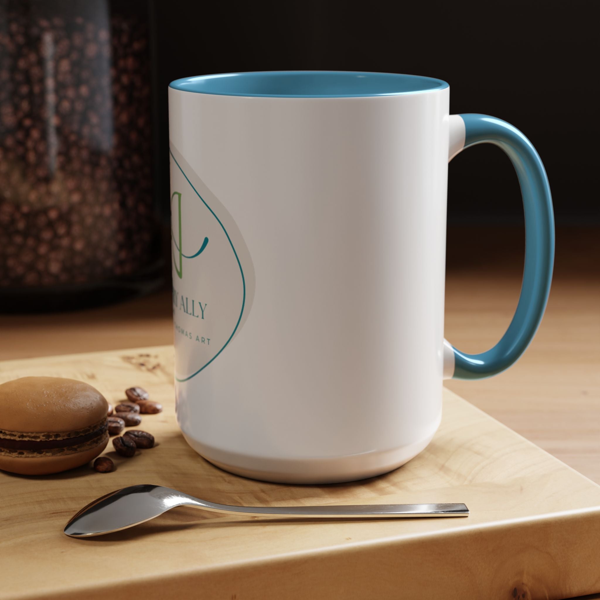 Artistry Ally Logo Accent Coffee Mug – Branded 11/15oz Ceramic