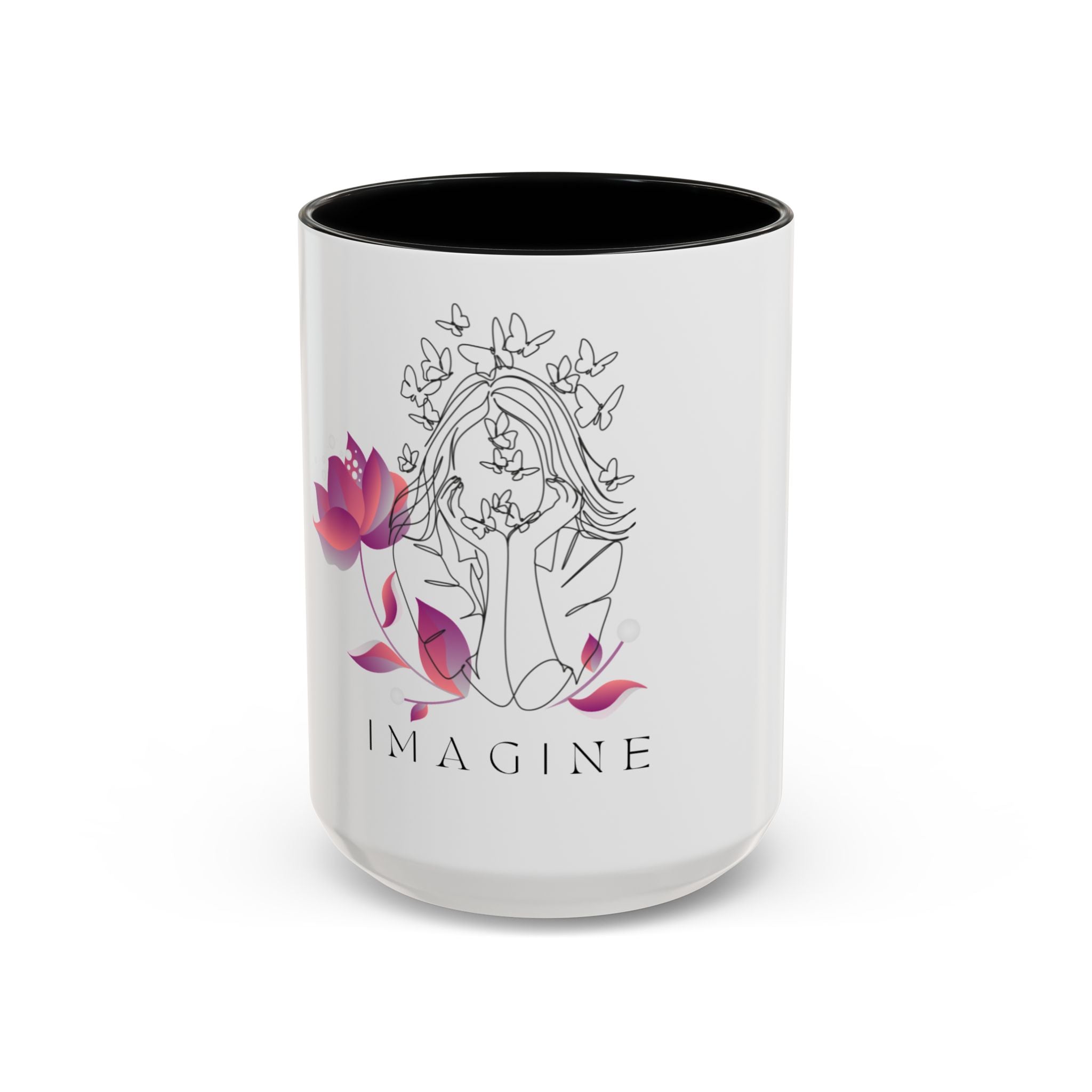 Imagine Inspirational Script Ceramic Mug (11/15 oz)