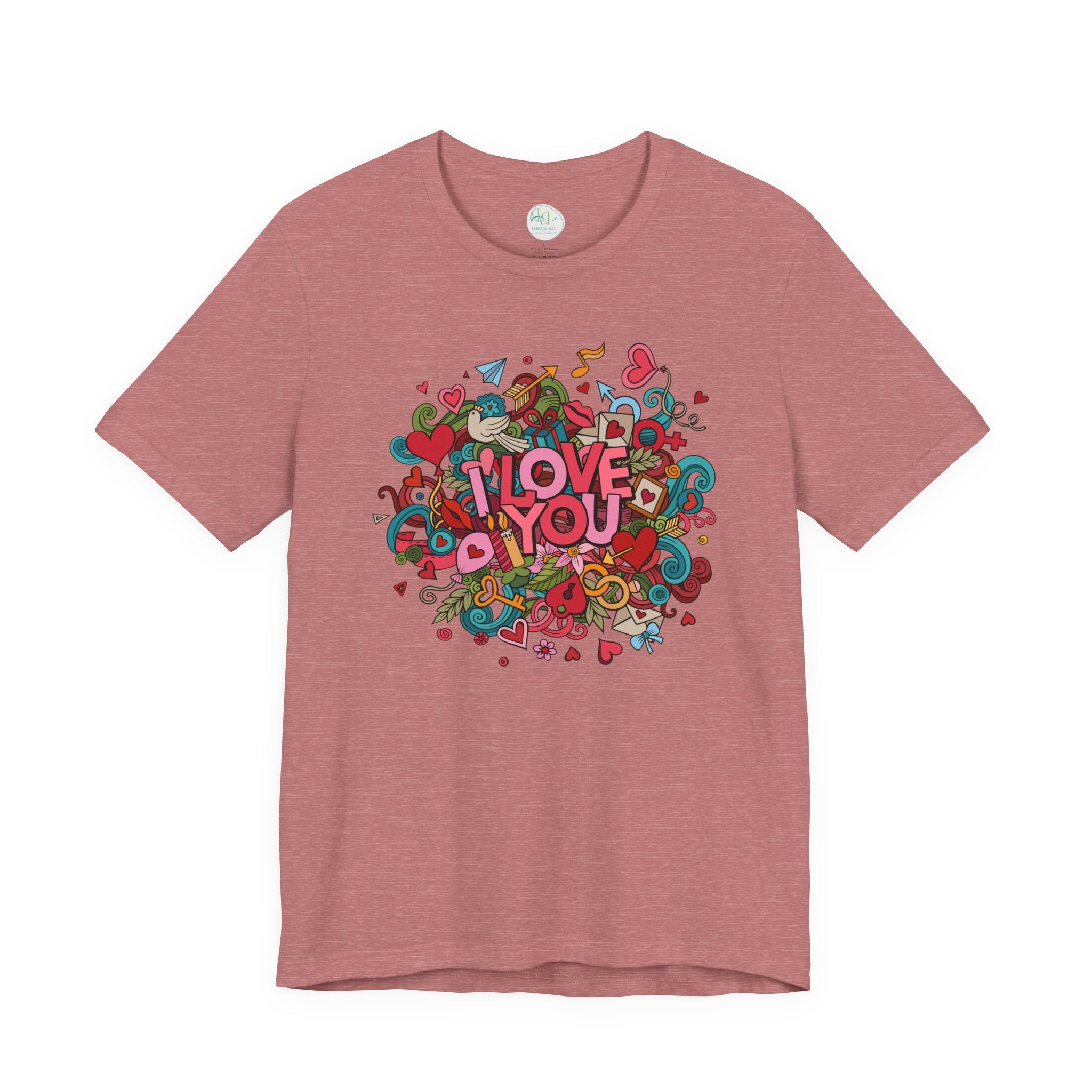 I Love You Doodle Graphic Tee