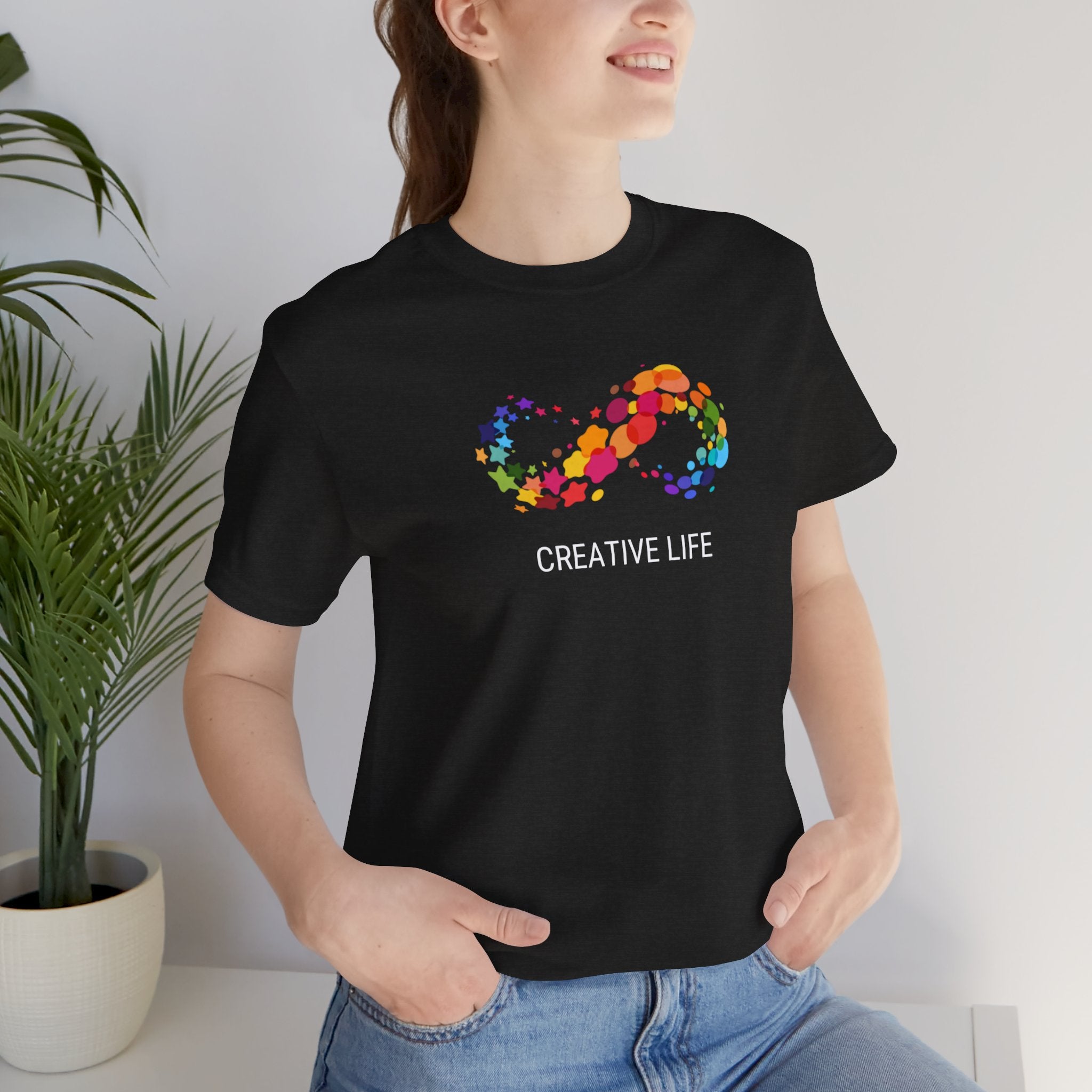 Creative Life T-Shirt — Colorful Infinity Art Tee for Artists & Creatives