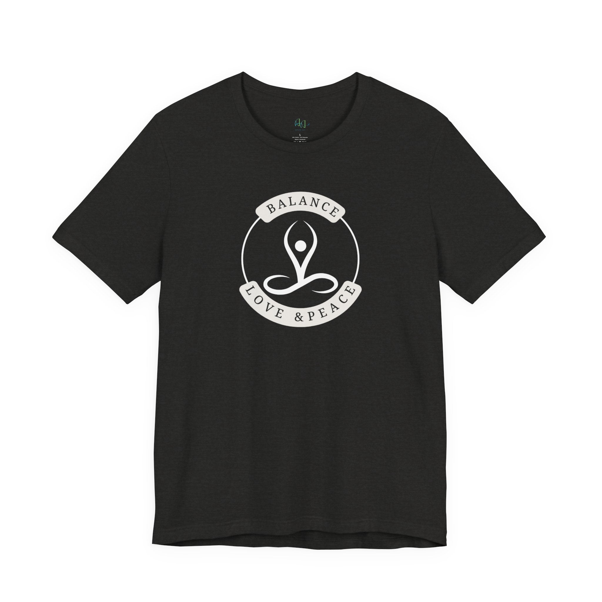 Balance Love & Peace Yoga T‑Shirt — Mindful Meditation Tee