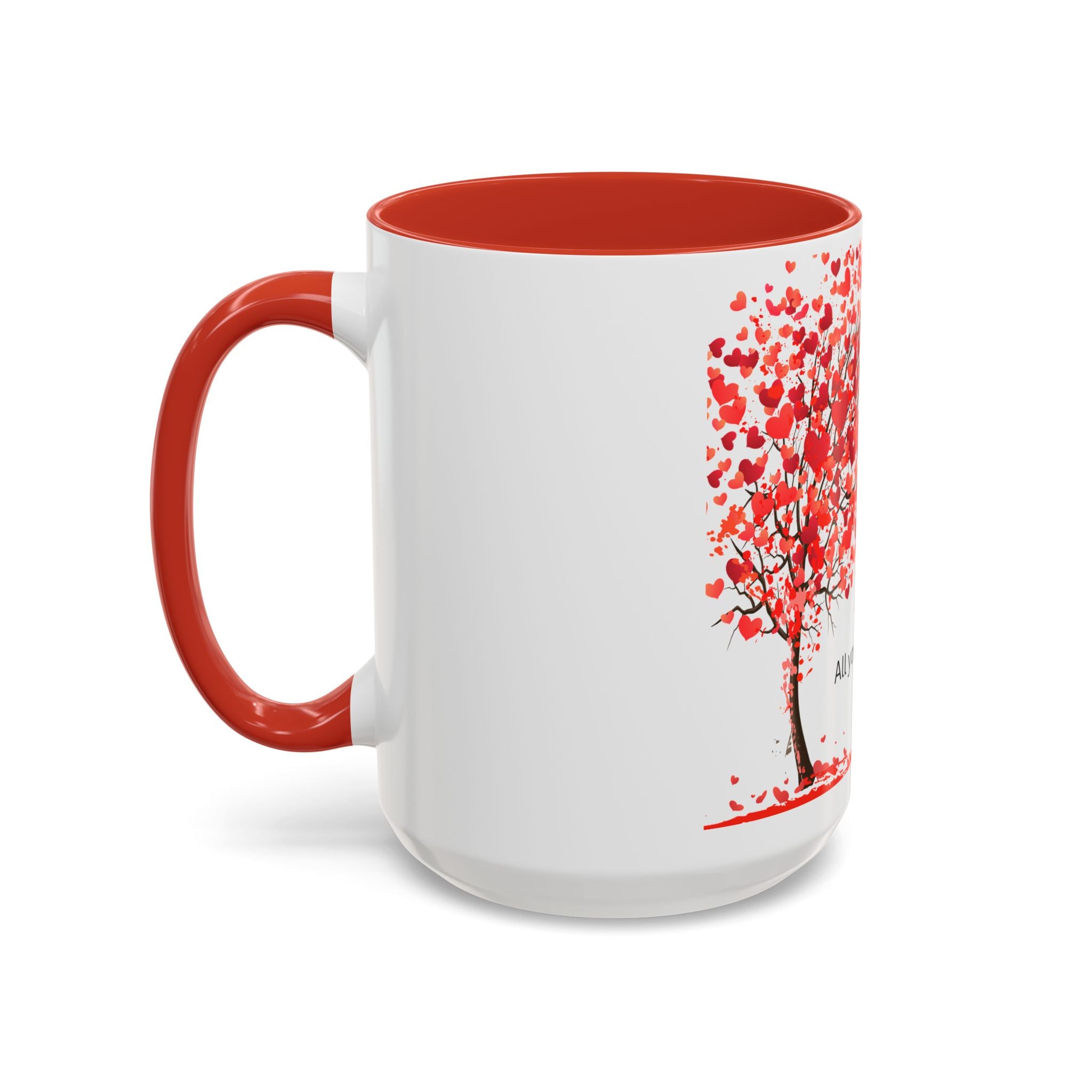 All You Need Is Love Accent Coffee Mug — 11oz & 15oz
