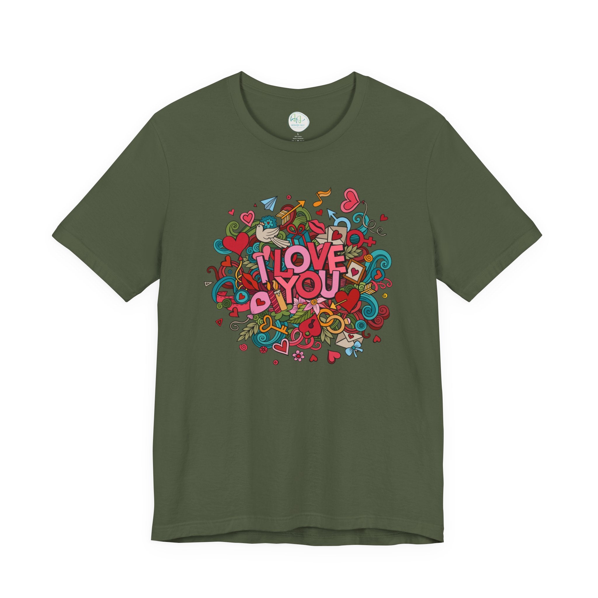 I Love You Doodle Graphic Tee