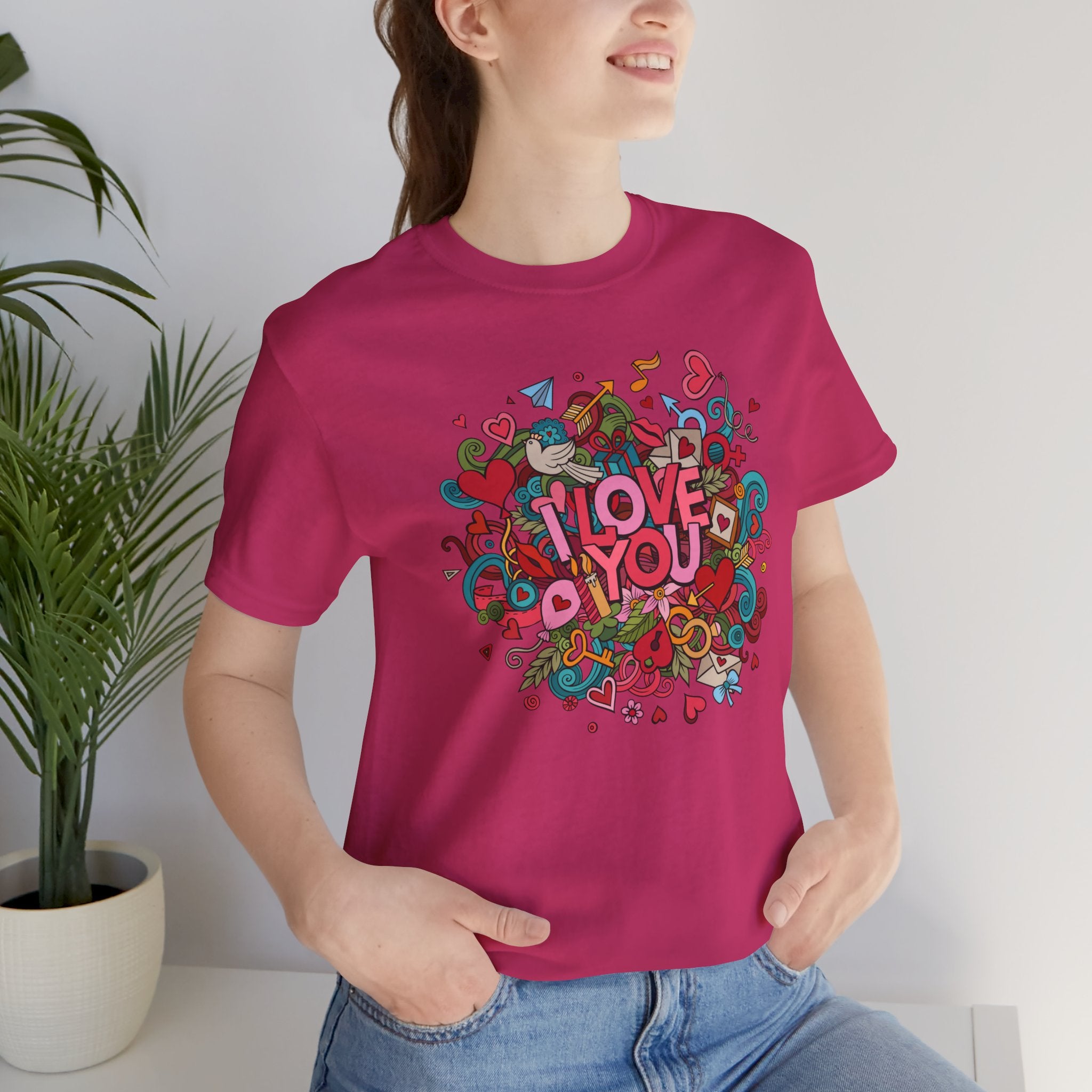 I Love You Doodle Graphic Tee