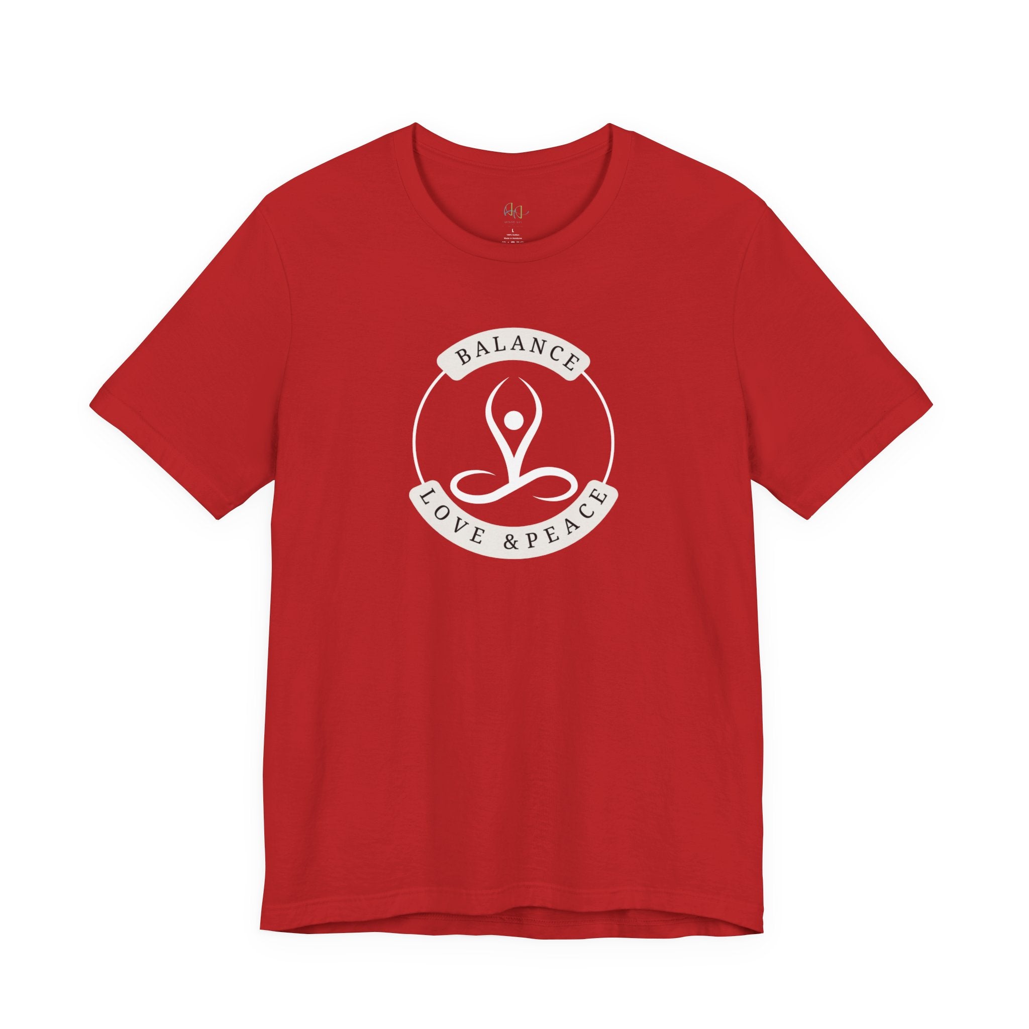 Balance Love & Peace Yoga T‑Shirt — Mindful Meditation Tee