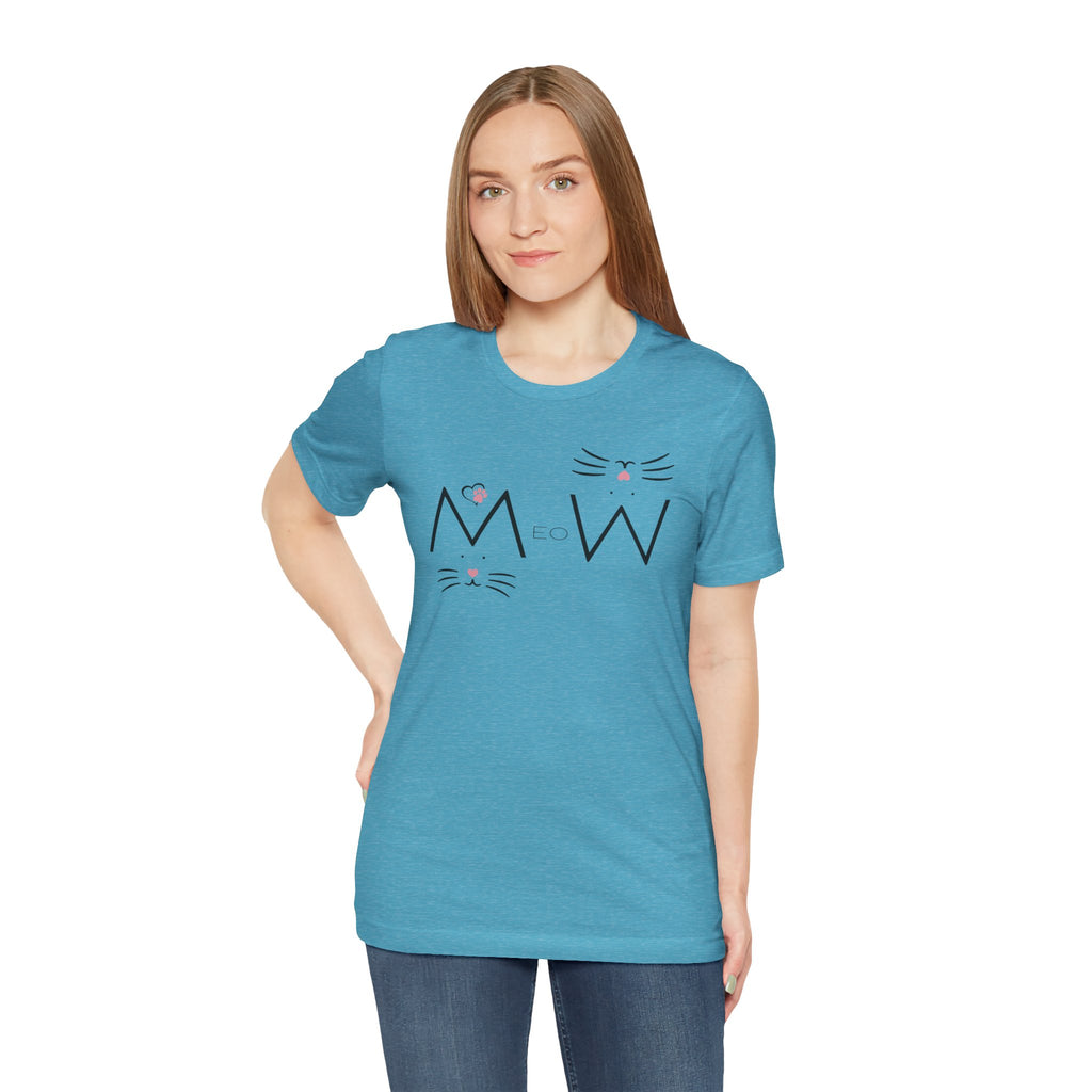 “MeoW” Cat Face – The Purr-fect Attitude Tee